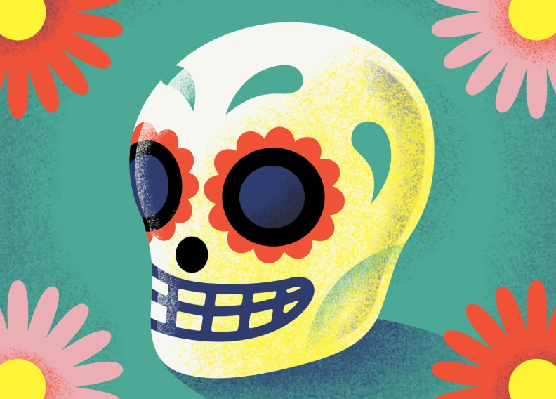 illustration of sugar skull